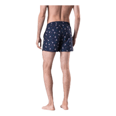 Confetti Palm Swim Shorts Blue
