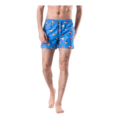 Hibiscus Swim Shorts Blue