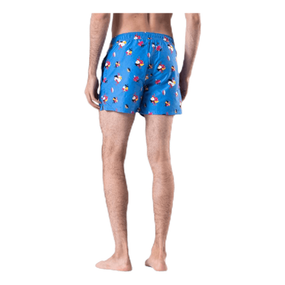Hibiscus Swim Shorts Blue