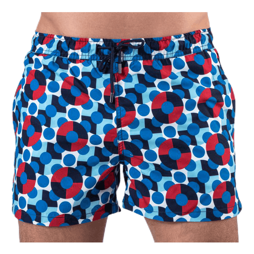 Illusion Dot Swim Shorts Blue