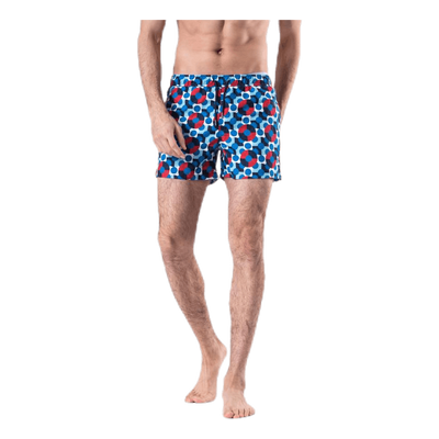 Illusion Dot Swim Shorts Blue