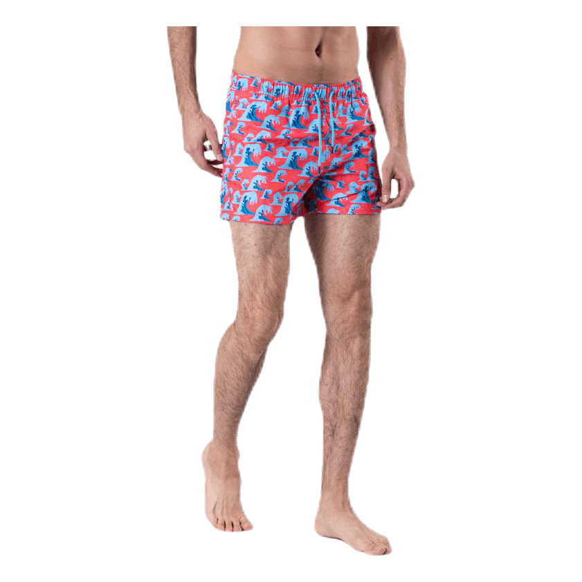 Wave Swim Shorts Red