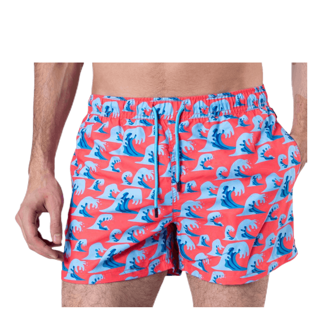 Wave Swim Shorts Red