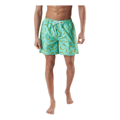 Swim Shorts Sandhamn Bananas Green