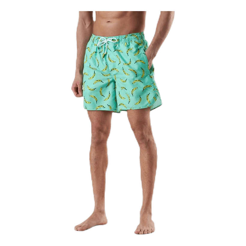 Swim Shorts Sandhamn Bananas Green