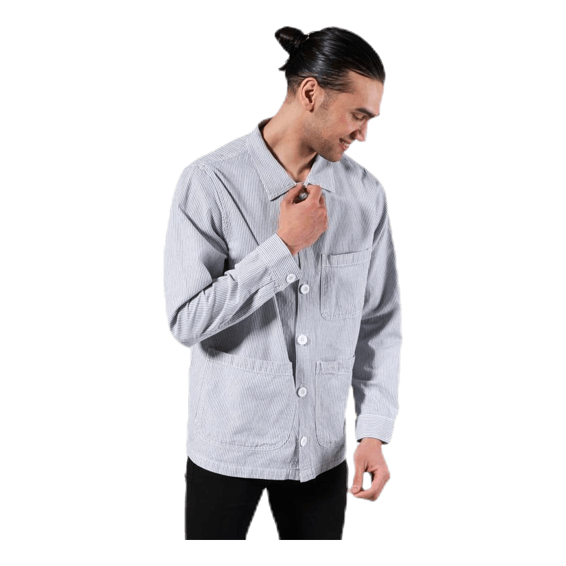 Worker Jacket Sala Thin Stripes Blue