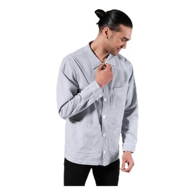Worker Jacket Sala Thin Stripes Blue