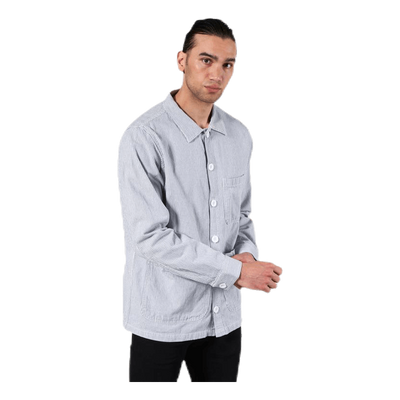 Worker Jacket Sala Thin Stripes Blue