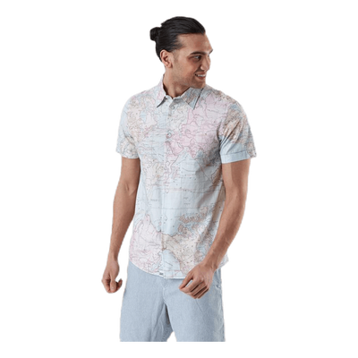 Shirt Short Sleeve Sandefjord Map Patterned