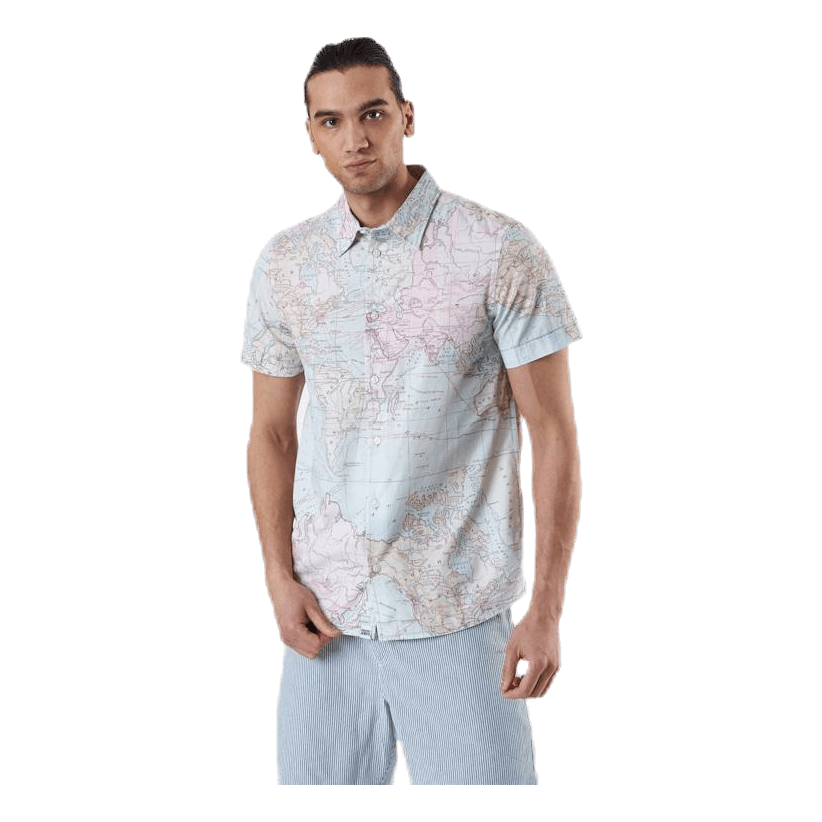 Shirt Short Sleeve Sandefjord Map Patterned