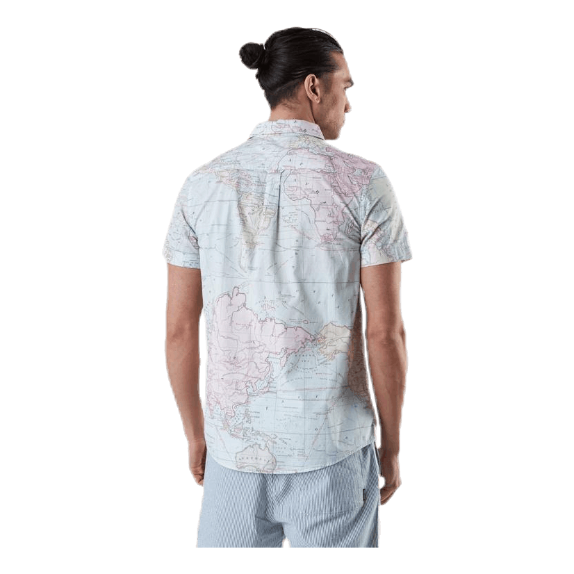 Shirt Short Sleeve Sandefjord Map Patterned