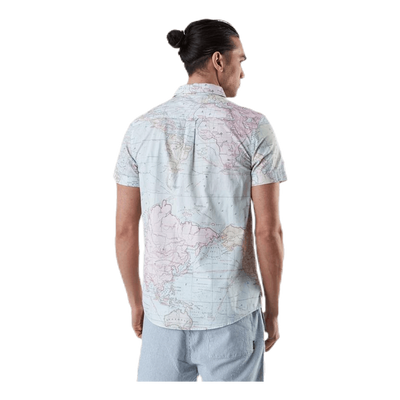 Shirt Short Sleeve Sandefjord Map Patterned