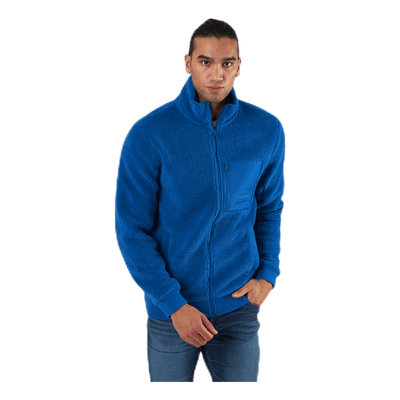 Original Pile Zip Jacket Blue