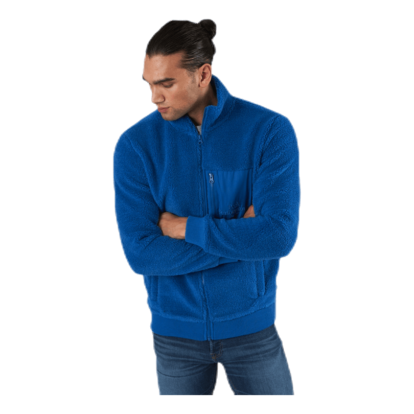 Original Pile Zip Jacket Blue