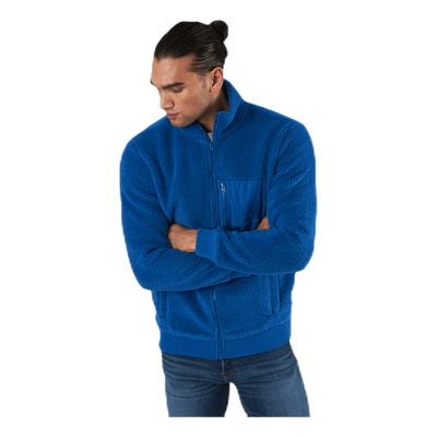 Original Pile Zip Jacket Blue