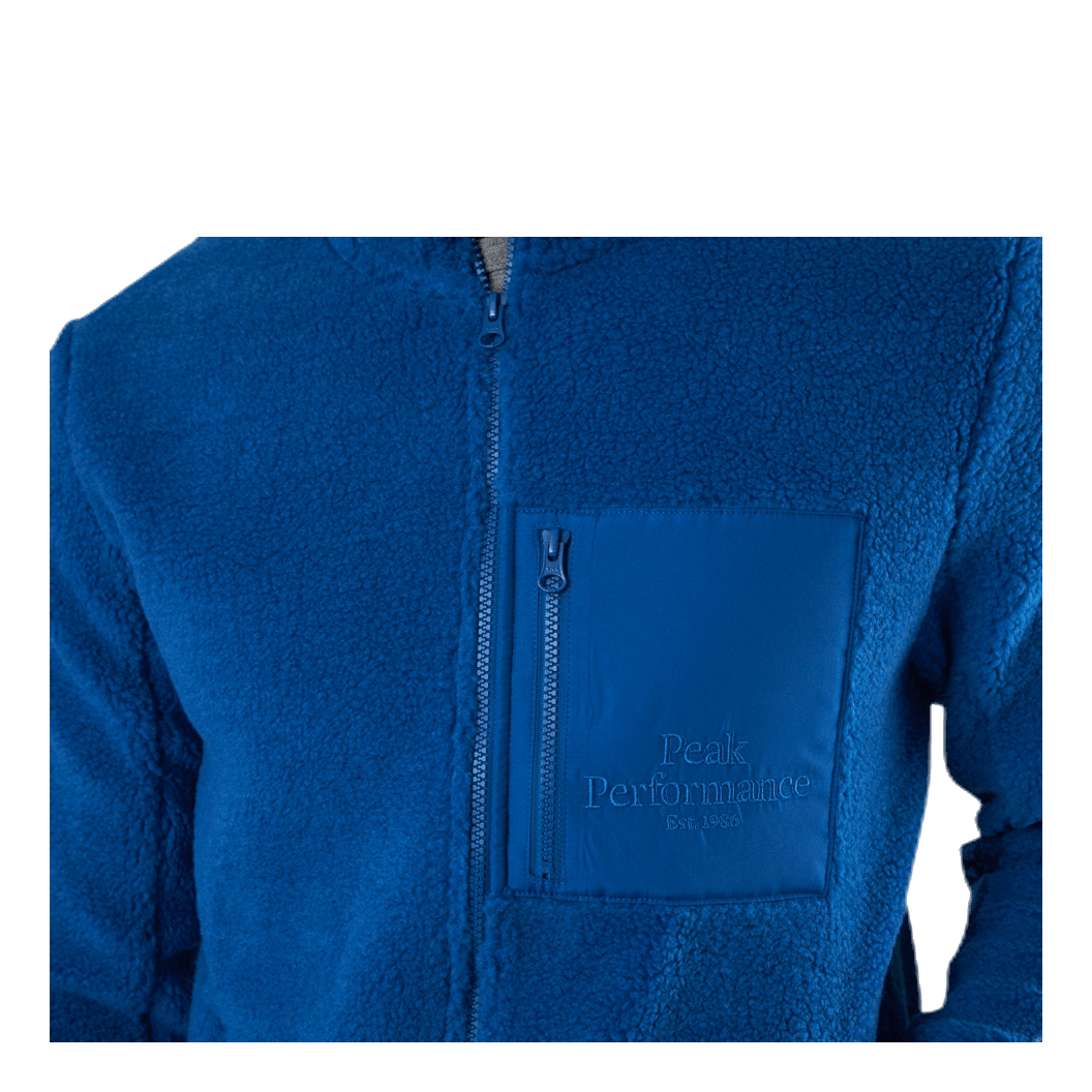 Original Pile Zip Jacket Blue