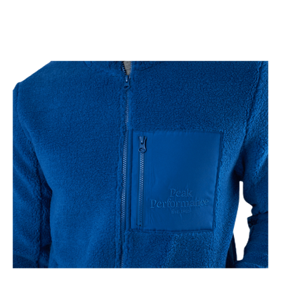 Original Pile Zip Jacket Blue