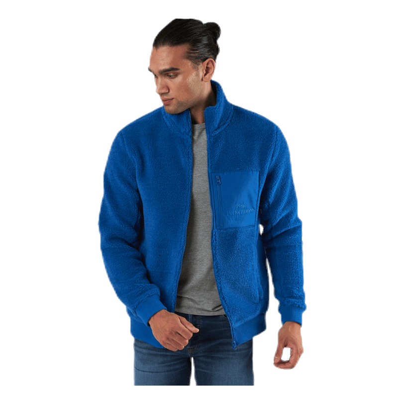 Original Pile Zip Jacket Blue