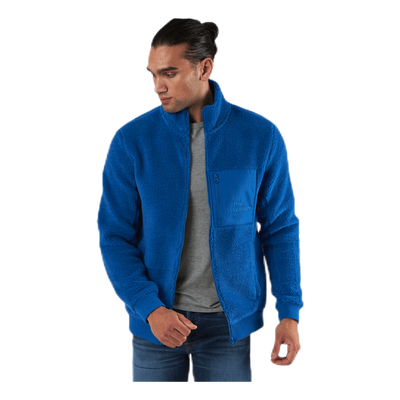 Original Pile Zip Jacket Blue