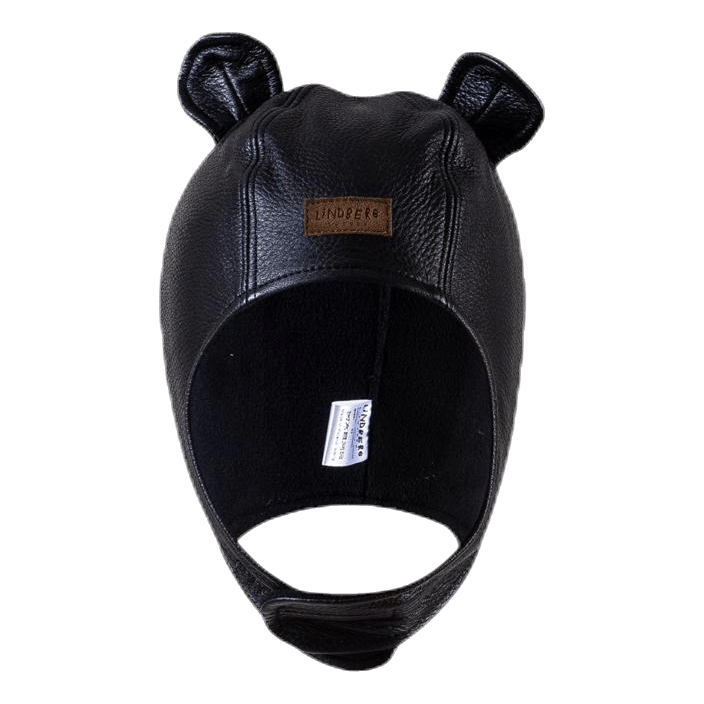 Musse Leather Cap Black