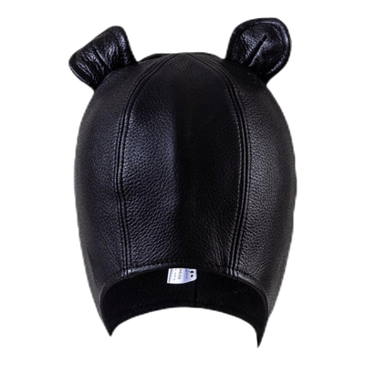 Musse Leather Cap Black