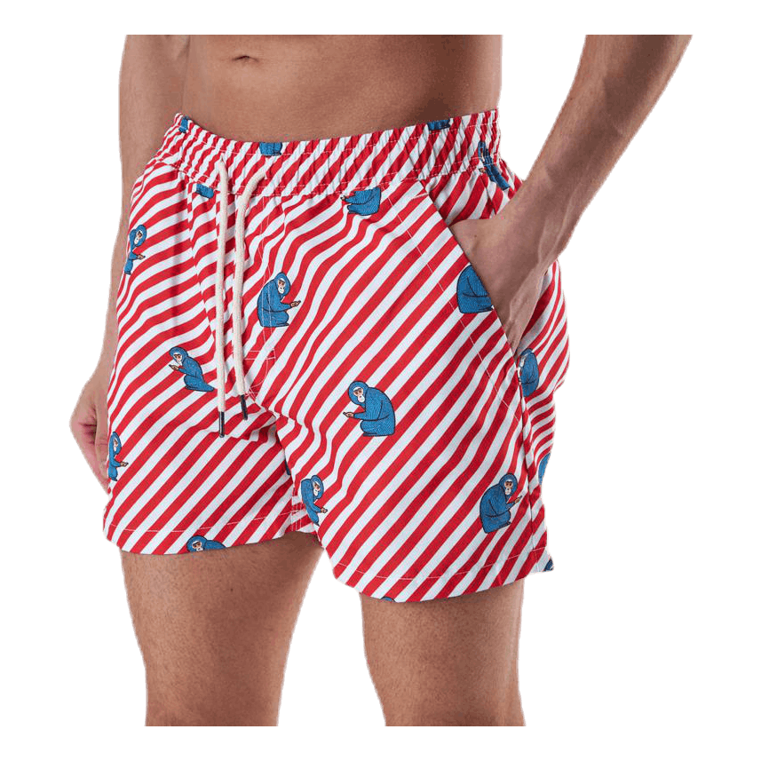Polka Monkey Red