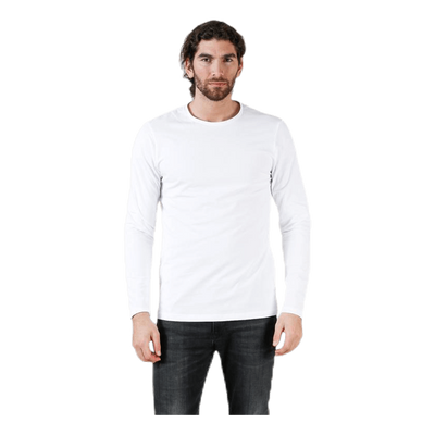 Crew Neck Longsleeve White