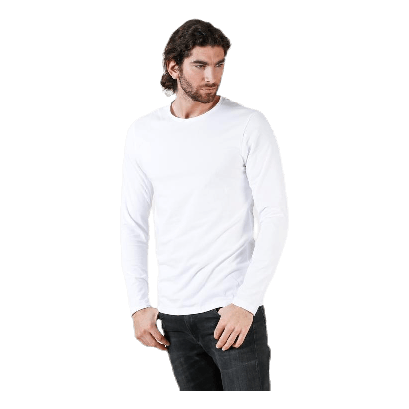 Crew Neck Longsleeve White