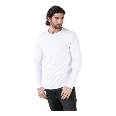 Crew Neck Longsleeve White