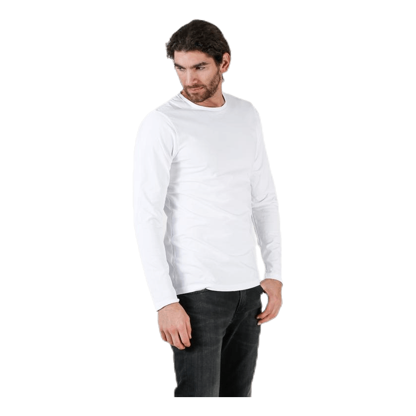 Crew Neck Longsleeve White