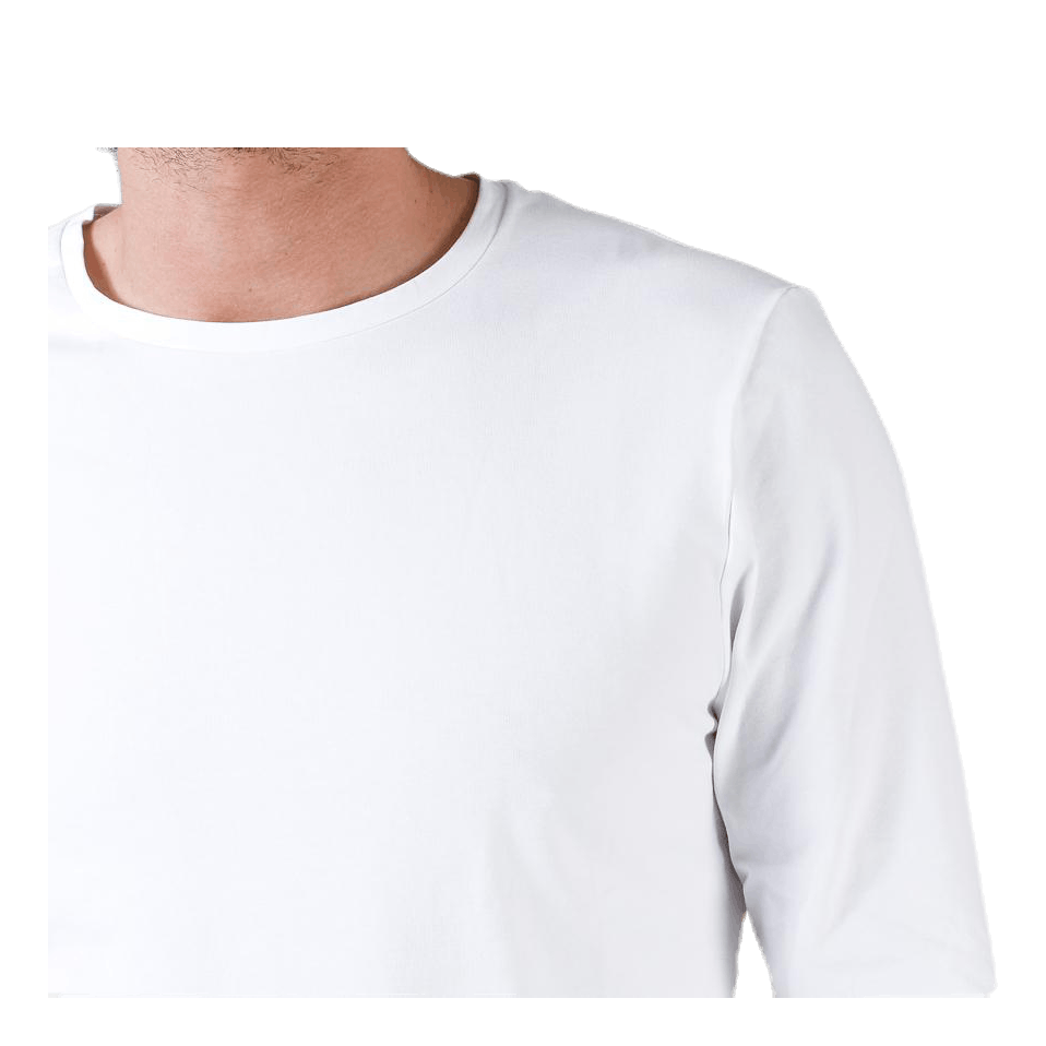 Crew Neck Longsleeve White