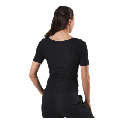 T-shirt Ribbed Black