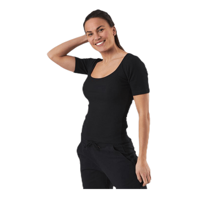 T-shirt Ribbed Black