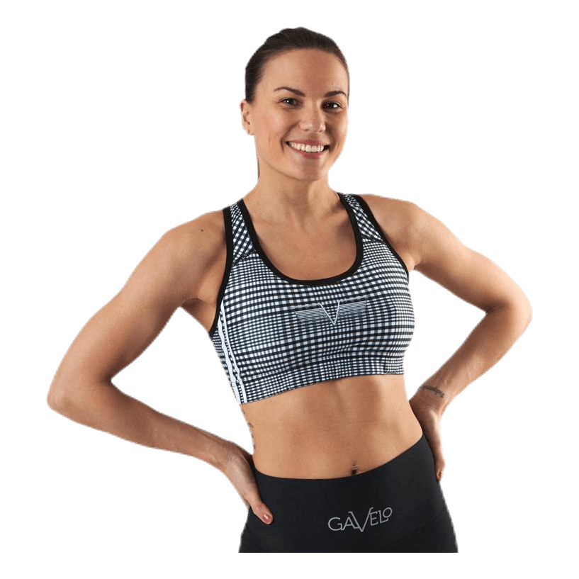 GLNCHCK 1 Sports Bra White/Black