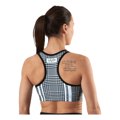GLNCHCK 1 Sports Bra White/Black