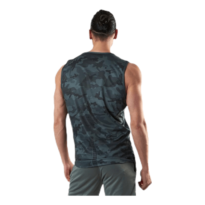 Sniper Green Sleeveless Tee Patterned/Green