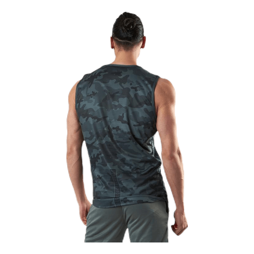 Sniper Green Sleeveless Tee Patterned/Green