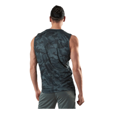 Sniper Green Sleeveless Tee Patterned/Green