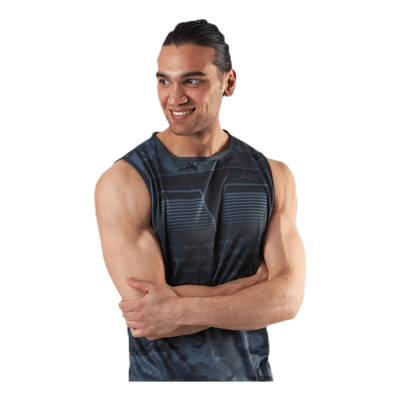 Sniper Blue Sleeveless Tee Blue/Patterned