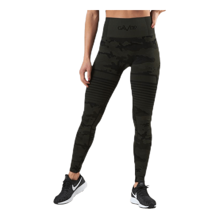 Seamless Camo Leggings Patterned/Black