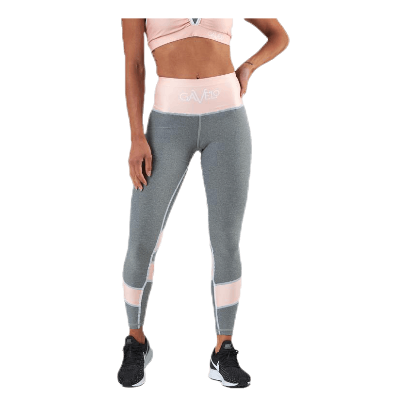 Peach Swirl Leggings Grey
