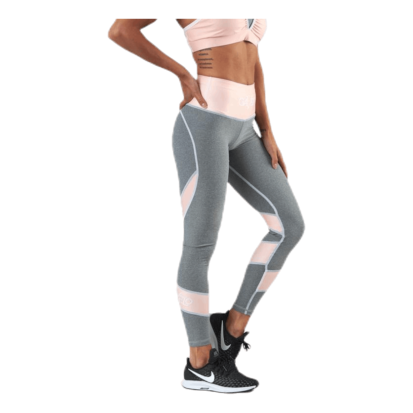 Peach Swirl Leggings Grey
