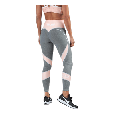 Peach Swirl Leggings Grey