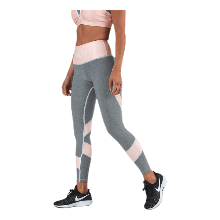 Peach Swirl Leggings Grey