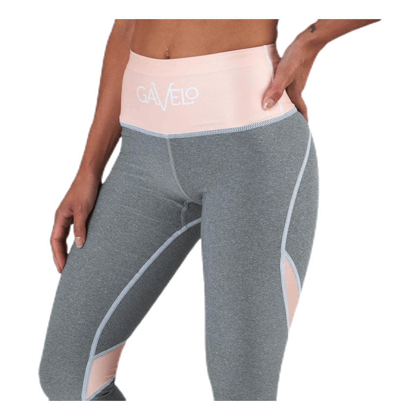 Peach Swirl Leggings Grey