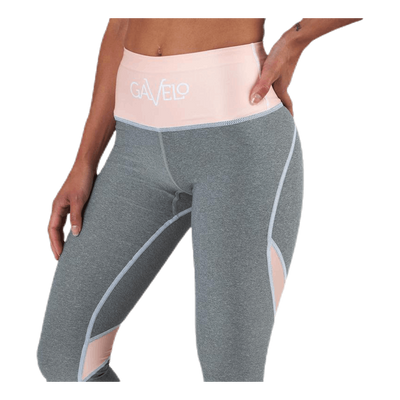 Peach Swirl Leggings Grey