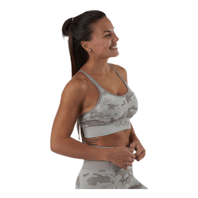 Desert Storm Camo Sports Bra Beige