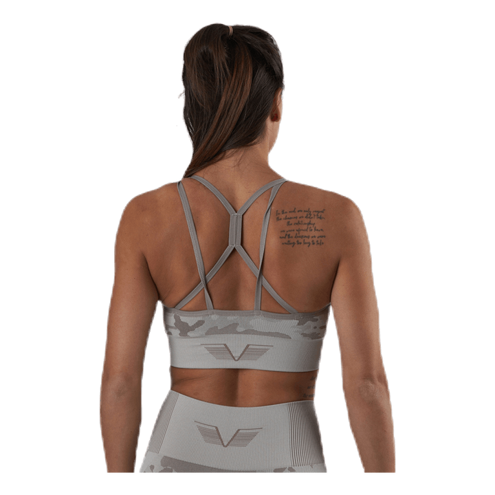 Desert Storm Camo Sports Bra Beige