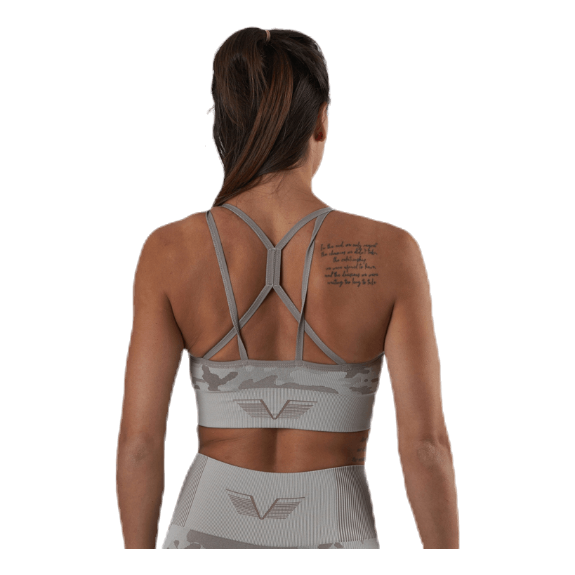 Desert Storm Camo Sports Bra Beige