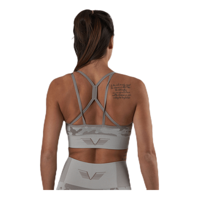 Desert Storm Camo Sports Bra Beige